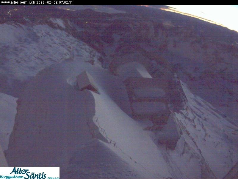 Archiv Foto Webcam Säntis (Ostschweiz): Blick Berggasthaus