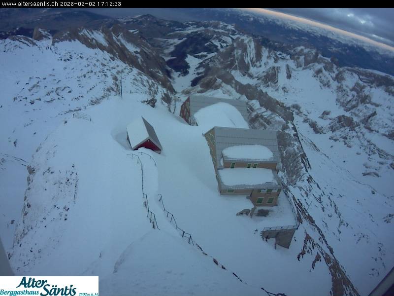 Archiv Foto Webcam Säntis (Ostschweiz): Blick Berggasthaus