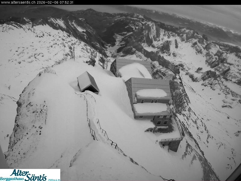 Archiv Foto Webcam Säntis (Ostschweiz): Blick Berggasthaus