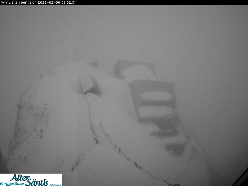 Archiv Foto Webcam Säntis (Ostschweiz): Blick Berggasthaus