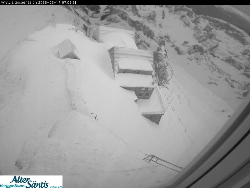 Archiv Foto Webcam Säntis (Ostschweiz): Blick Berggasthaus