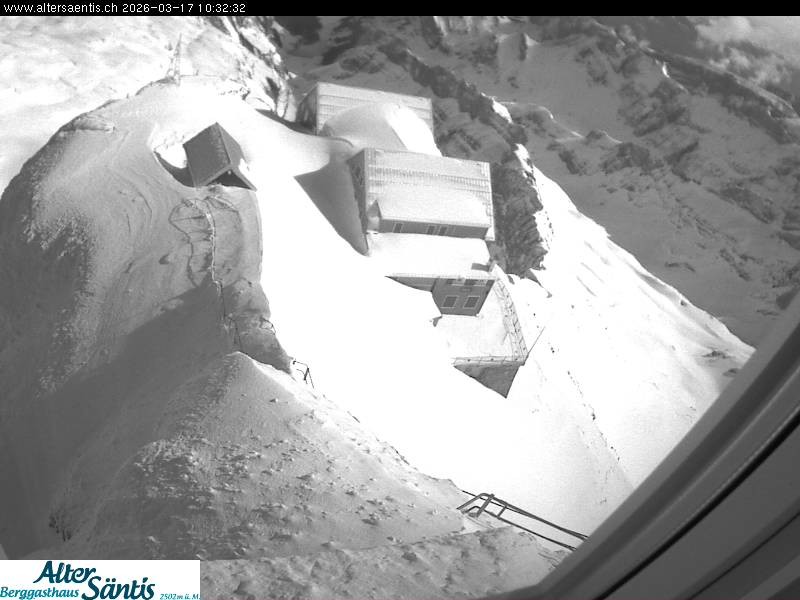 Archiv Foto Webcam Säntis (Ostschweiz): Blick Berggasthaus