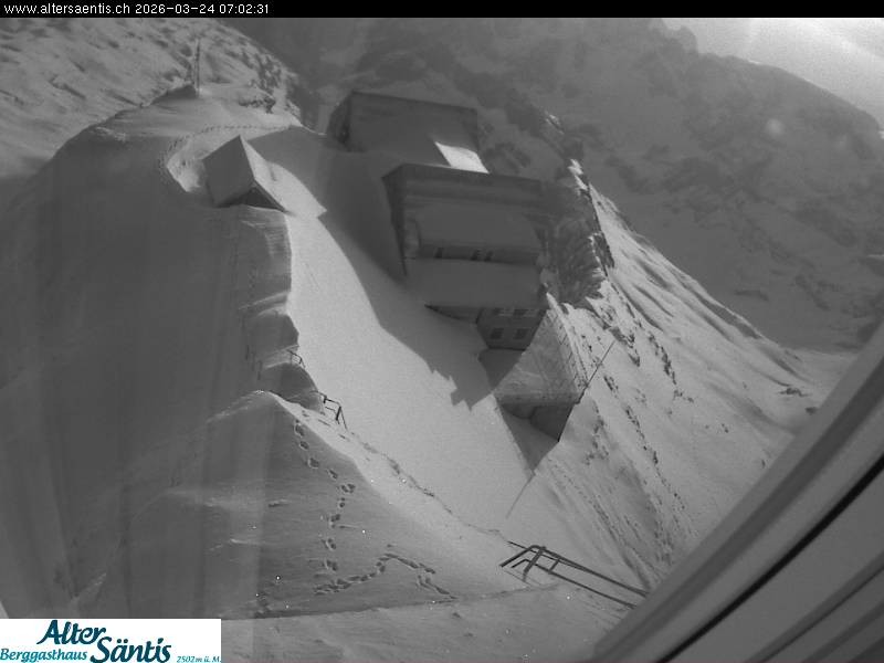 Archiv Foto Webcam Säntis (Ostschweiz): Blick Berggasthaus