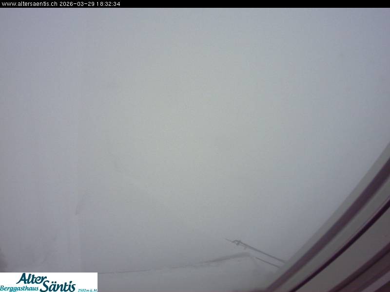 Archiv Foto Webcam Säntis (Ostschweiz): Blick Berggasthaus