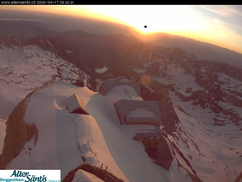 Archiv Foto Webcam Säntis (Ostschweiz): Blick Berggasthaus