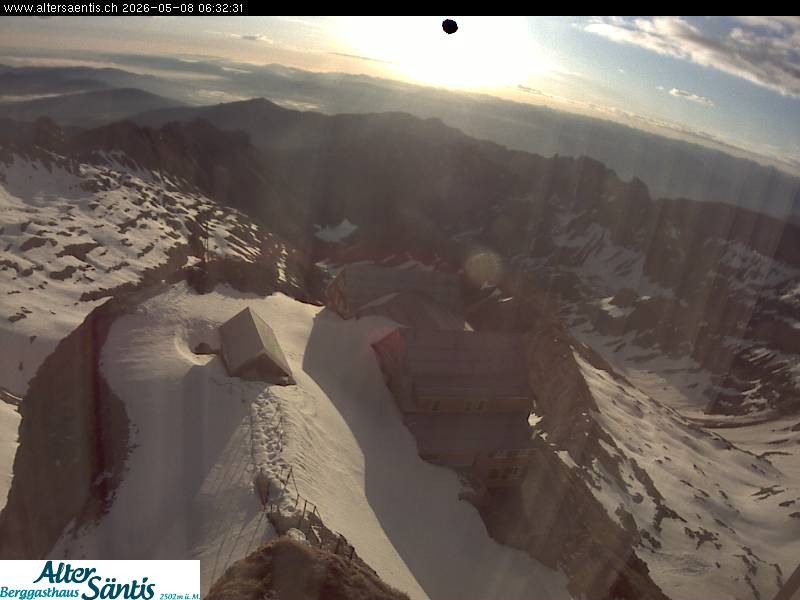 Archiv Foto Webcam Säntis (Ostschweiz): Blick Berggasthaus