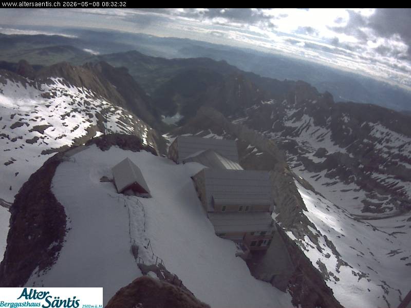Archiv Foto Webcam Säntis (Ostschweiz): Blick Berggasthaus