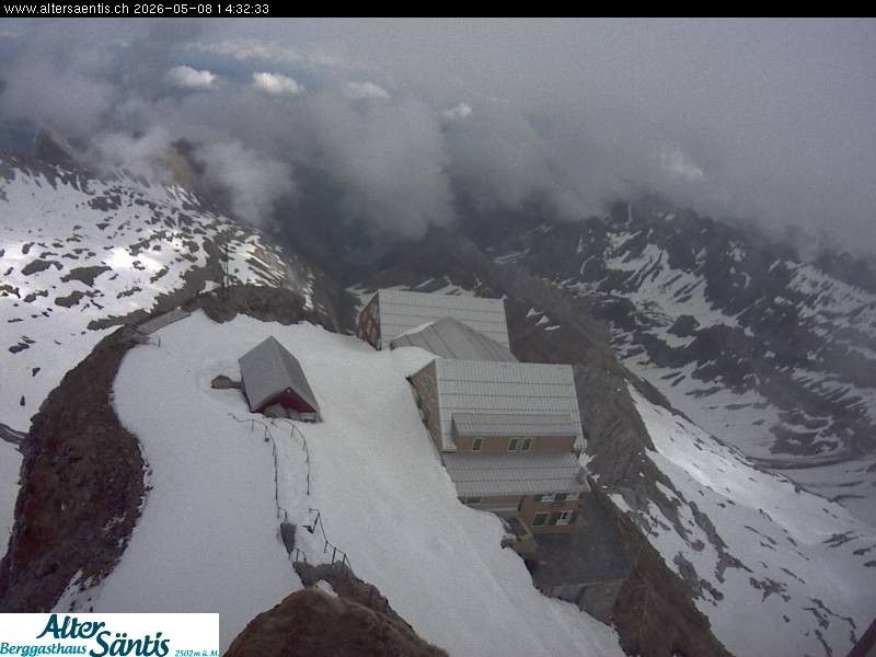Archiv Foto Webcam Säntis (Ostschweiz): Blick Berggasthaus