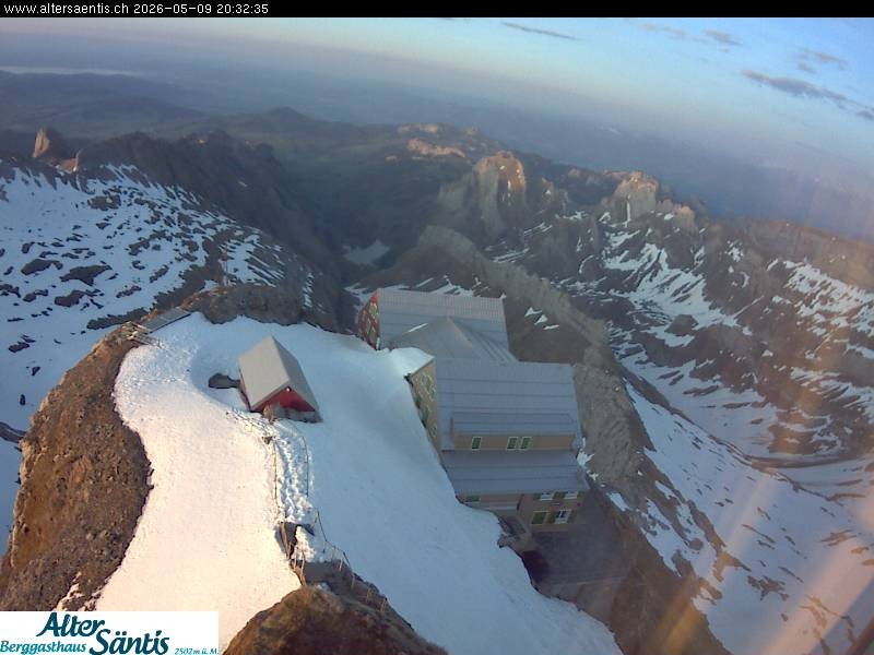 Archiv Foto Webcam Säntis (Ostschweiz): Blick Berggasthaus