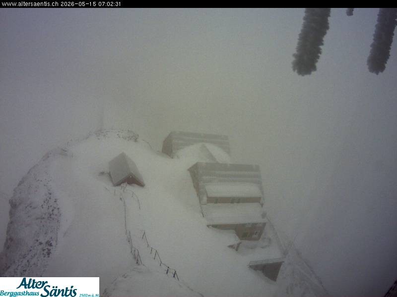 Archiv Foto Webcam Säntis (Ostschweiz): Blick Berggasthaus