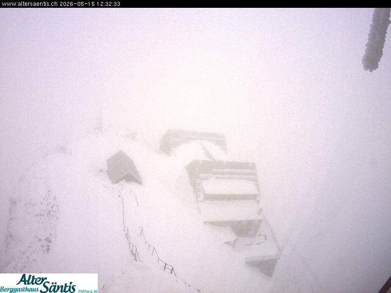 Archiv Foto Webcam Säntis (Ostschweiz): Blick Berggasthaus
