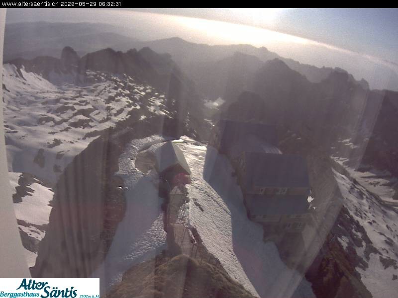 Archived image Webcam Säntis: Mountain Hut