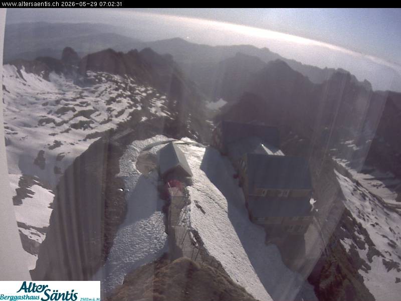 Archived image Webcam Säntis: Mountain Hut