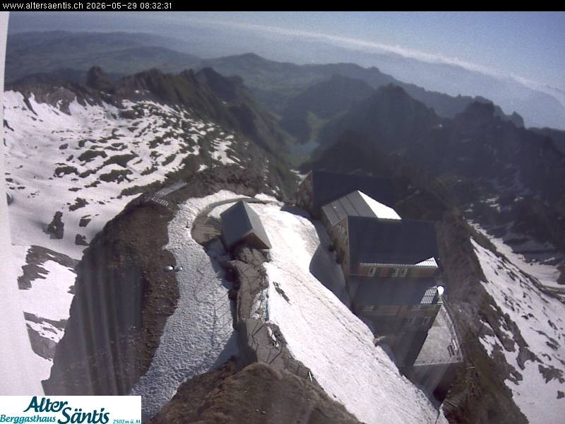 Archived image Webcam Säntis: Mountain Hut
