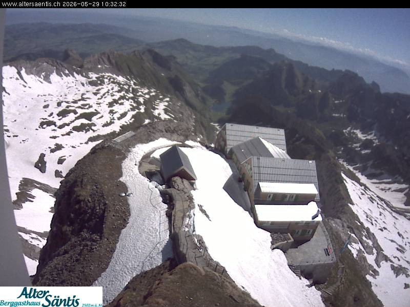 Archived image Webcam Säntis: Mountain Hut