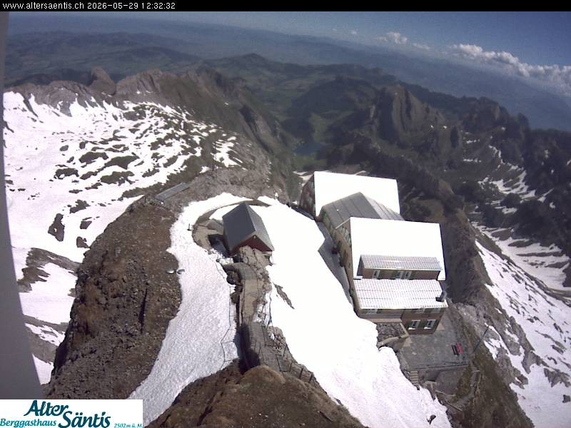 Archived image Webcam Säntis: Mountain Hut