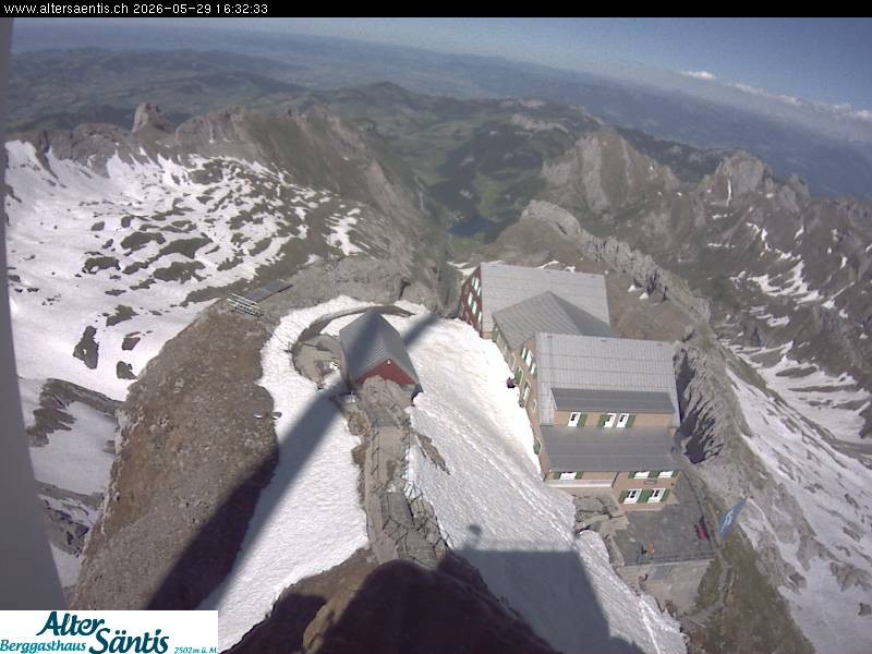 Archived image Webcam Säntis: Mountain Hut