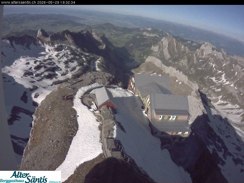 Archived image Webcam Säntis: Mountain Hut