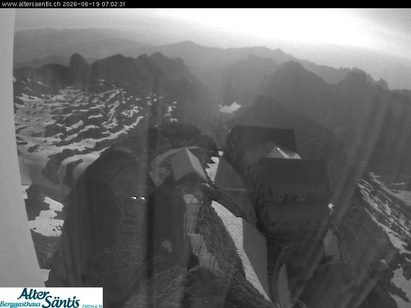 Archiv Foto Webcam Säntis (Ostschweiz): Blick Berggasthaus