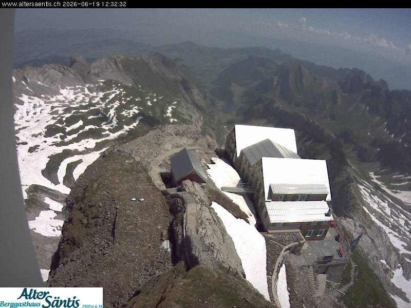 Archived image Webcam Säntis: Mountain Hut