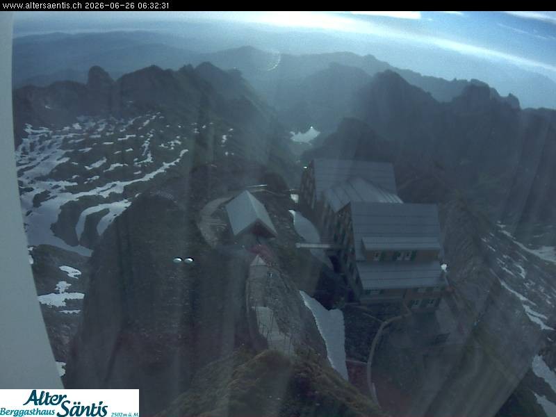 Archived image Webcam Säntis: Mountain Hut
