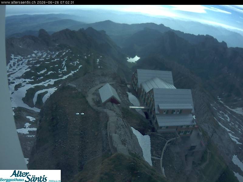 Archived image Webcam Säntis: Mountain Hut