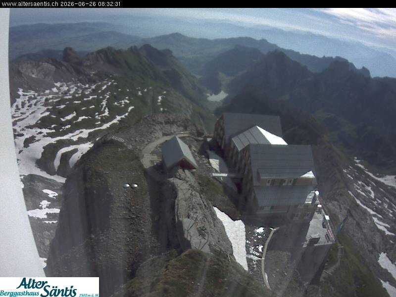 Archived image Webcam Säntis: Mountain Hut
