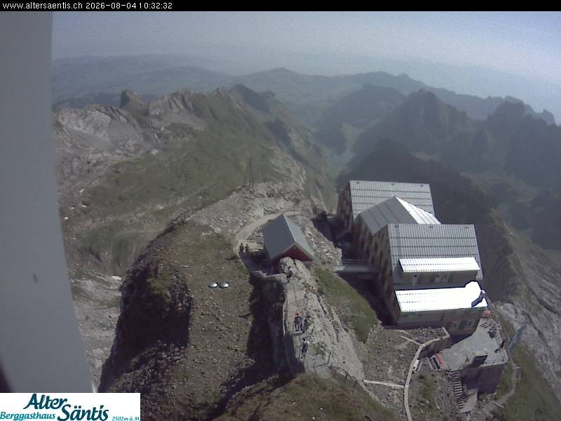 Archiv Foto Webcam Säntis (Ostschweiz): Blick Berggasthaus