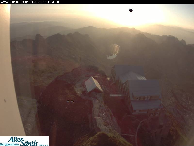 Archiv Foto Webcam Säntis (Ostschweiz): Blick Berggasthaus