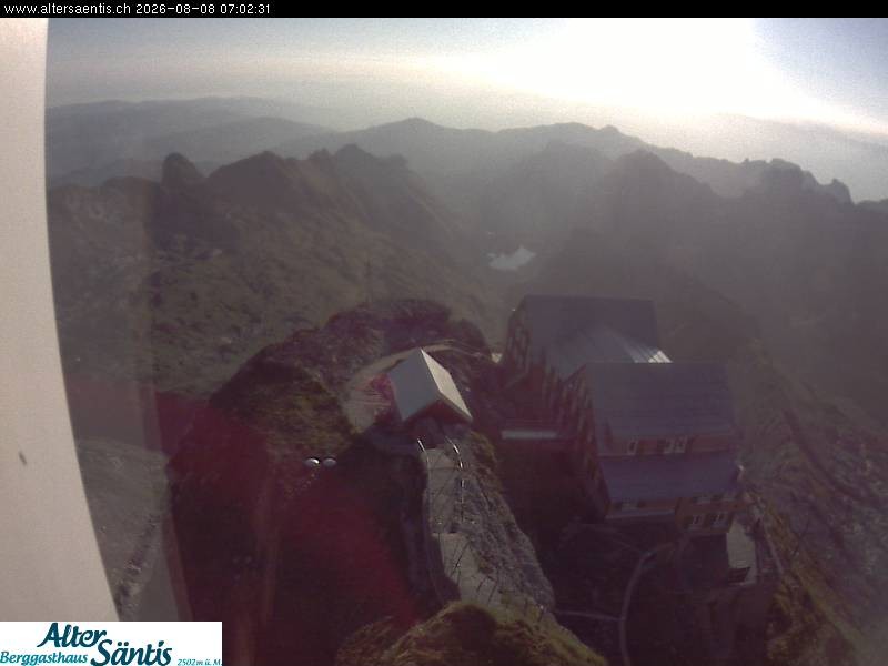 Archiv Foto Webcam Säntis (Ostschweiz): Blick Berggasthaus