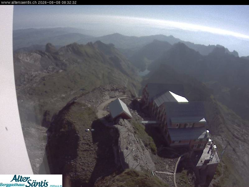 Archiv Foto Webcam Säntis (Ostschweiz): Blick Berggasthaus