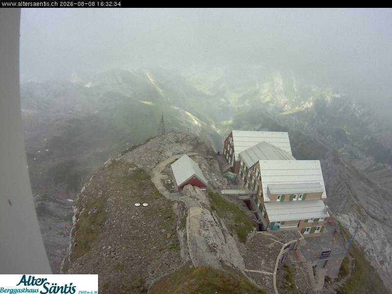 Archiv Foto Webcam Säntis (Ostschweiz): Blick Berggasthaus