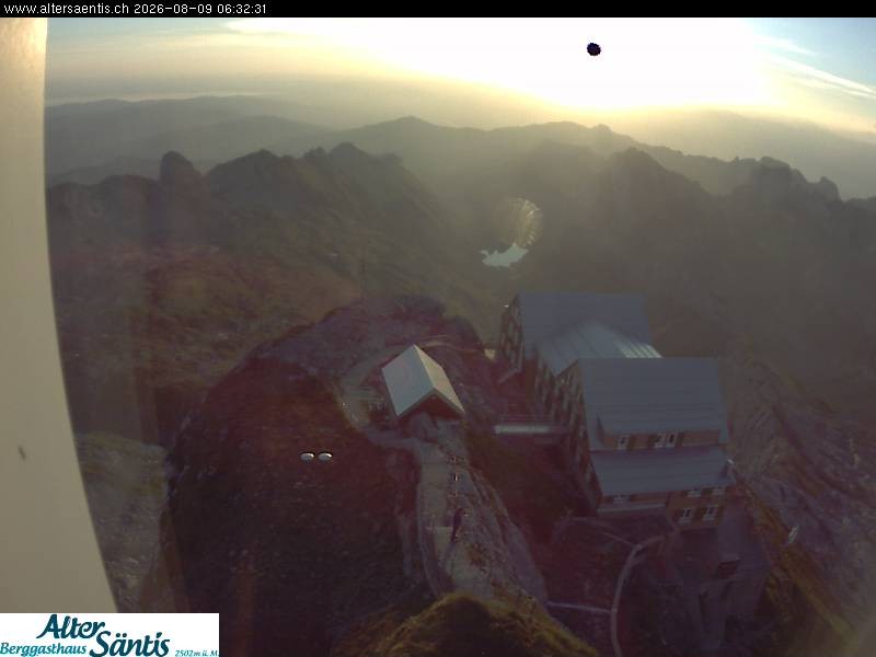 Archiv Foto Webcam Säntis (Ostschweiz): Blick Berggasthaus