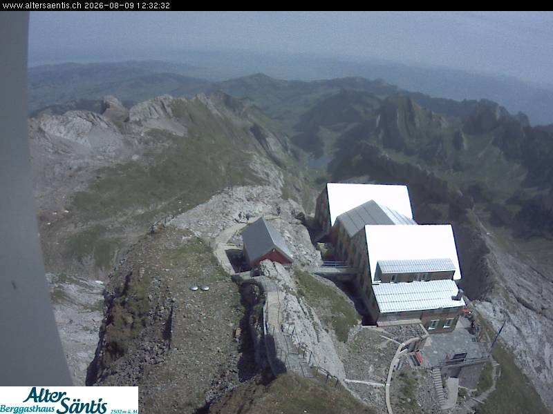 Archiv Foto Webcam Säntis (Ostschweiz): Blick Berggasthaus