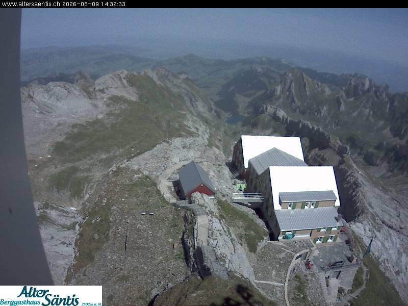 Archiv Foto Webcam Säntis (Ostschweiz): Blick Berggasthaus