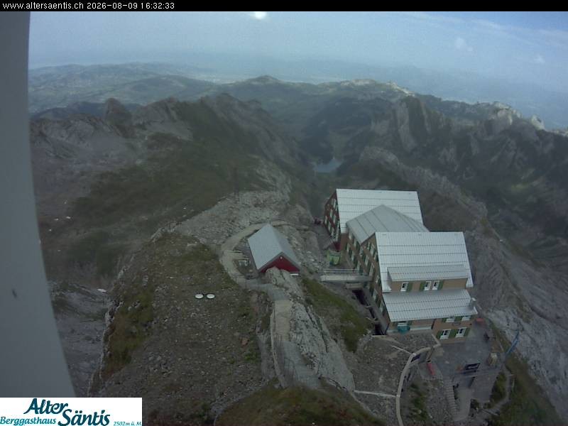 Archiv Foto Webcam Säntis (Ostschweiz): Blick Berggasthaus