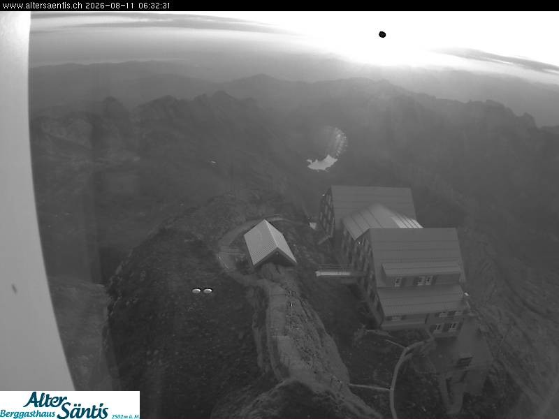 Archiv Foto Webcam Säntis (Ostschweiz): Blick Berggasthaus