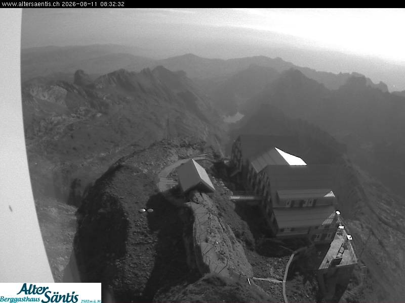 Archiv Foto Webcam Säntis (Ostschweiz): Blick Berggasthaus