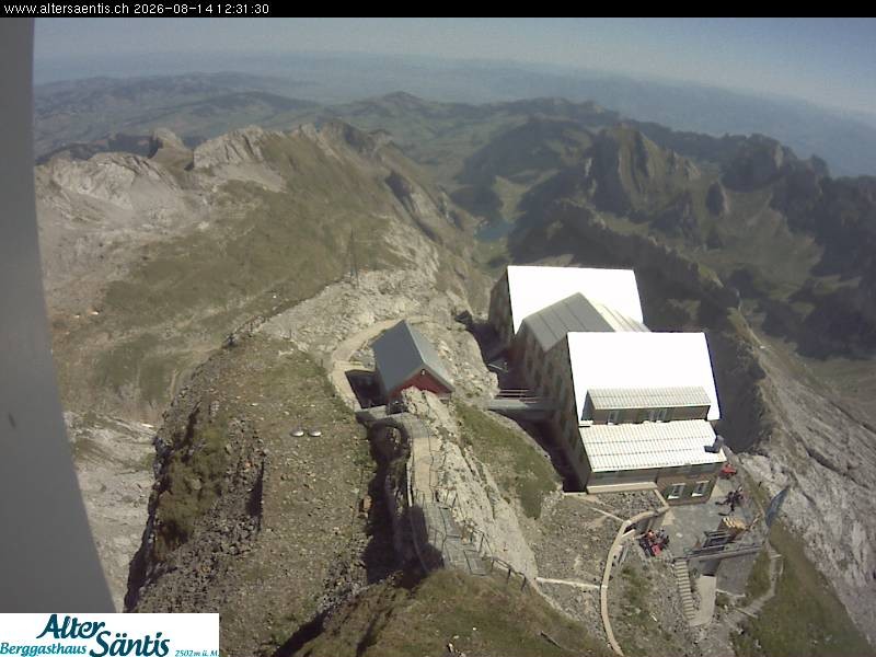 Archiv Foto Webcam Säntis (Ostschweiz): Blick Berggasthaus
