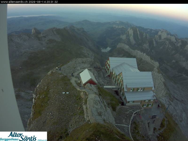 Archiv Foto Webcam Säntis (Ostschweiz): Blick Berggasthaus