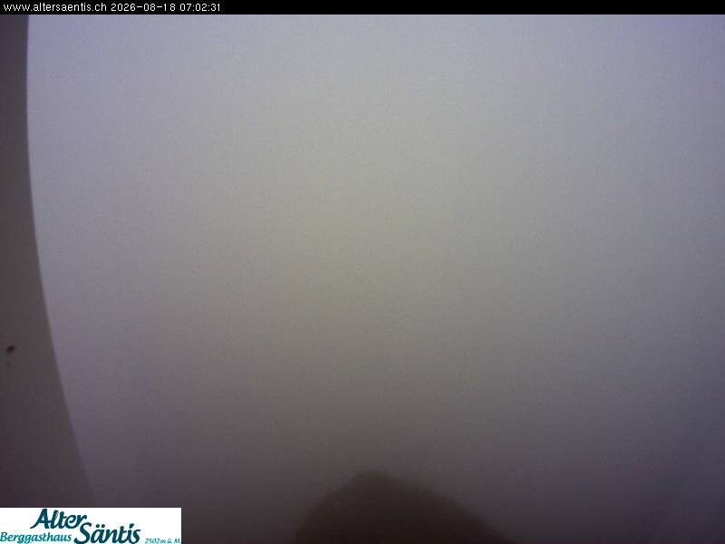 Archiv Foto Webcam Säntis (Ostschweiz): Blick Berggasthaus