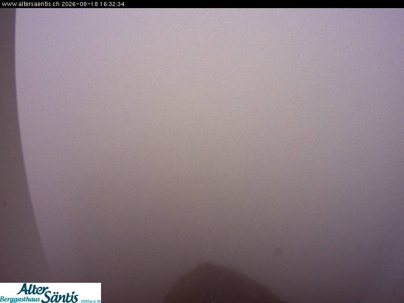Archiv Foto Webcam Säntis (Ostschweiz): Blick Berggasthaus