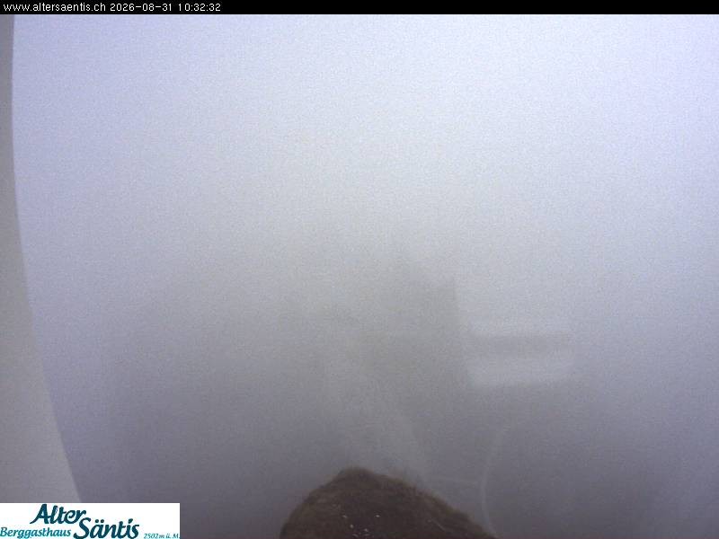 Archiv Foto Webcam Säntis (Ostschweiz): Blick Berggasthaus