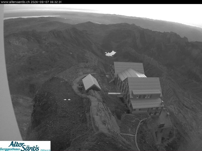 Archiv Foto Webcam Säntis (Ostschweiz): Blick Berggasthaus