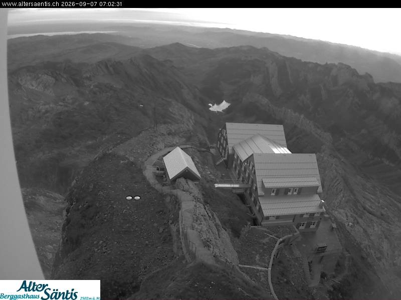 Archiv Foto Webcam Säntis (Ostschweiz): Blick Berggasthaus