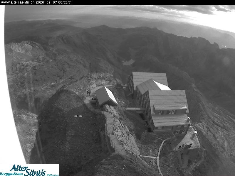 Archiv Foto Webcam Säntis (Ostschweiz): Blick Berggasthaus