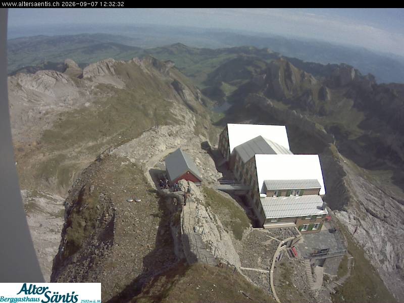 Archiv Foto Webcam Säntis (Ostschweiz): Blick Berggasthaus
