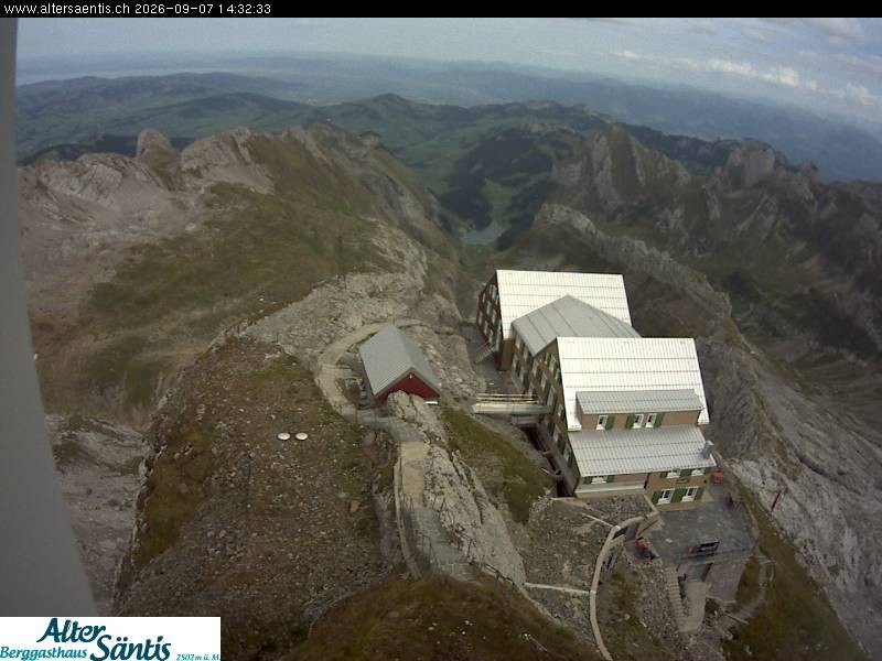 Archiv Foto Webcam Säntis (Ostschweiz): Blick Berggasthaus