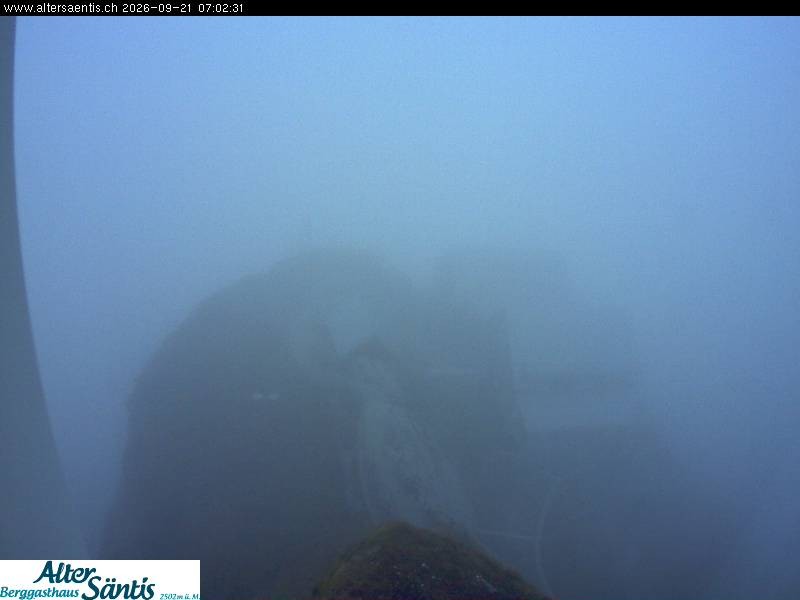 Archiv Foto Webcam Säntis (Ostschweiz): Blick Berggasthaus
