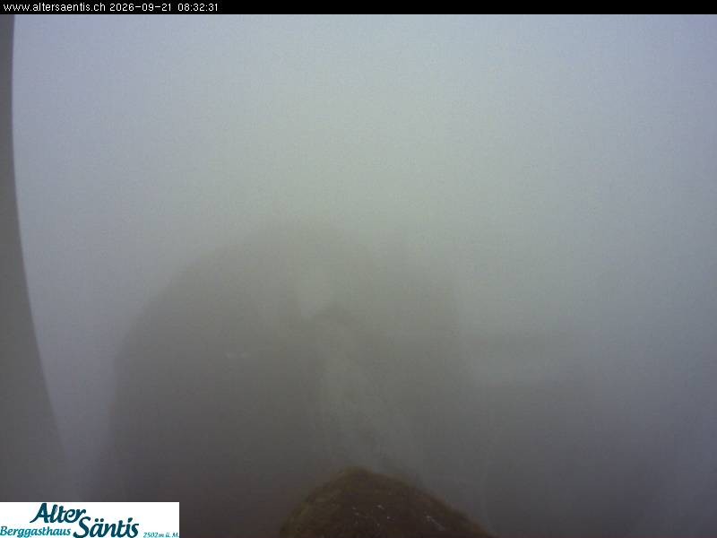 Archiv Foto Webcam Säntis (Ostschweiz): Blick Berggasthaus